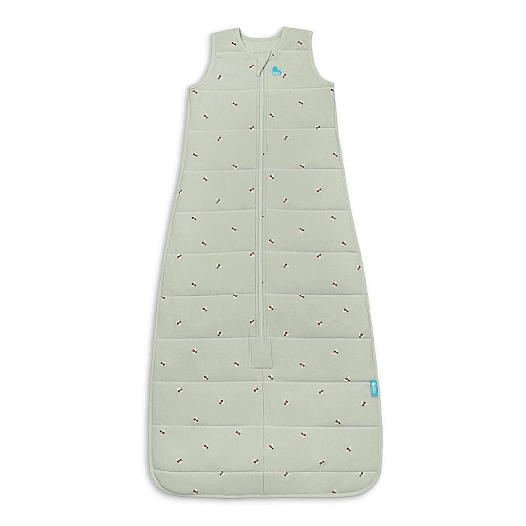 Love to Dream Sleep Bag 2.5 Tog Sleeveless Quilted Cotton - Olive Bees-Sleeping Bags-Olive Bees-6-12m | Natural Baby Shower