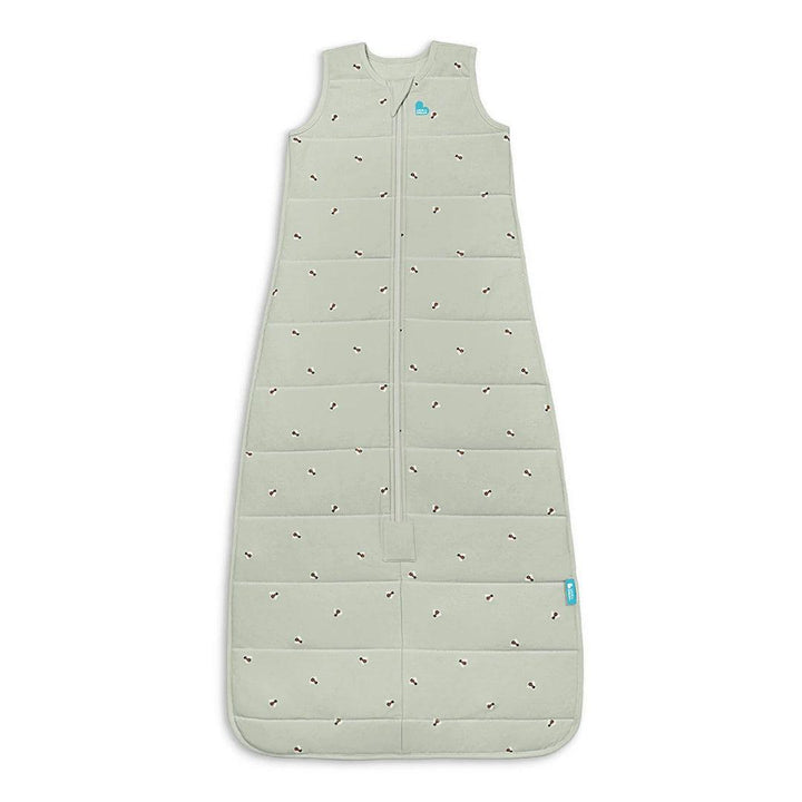 Love to Dream Sleep Bag 2.5 Tog Sleeveless Quilted Cotton - Olive Bees-Sleeping Bags-Olive Bees-6-12m | Natural Baby Shower