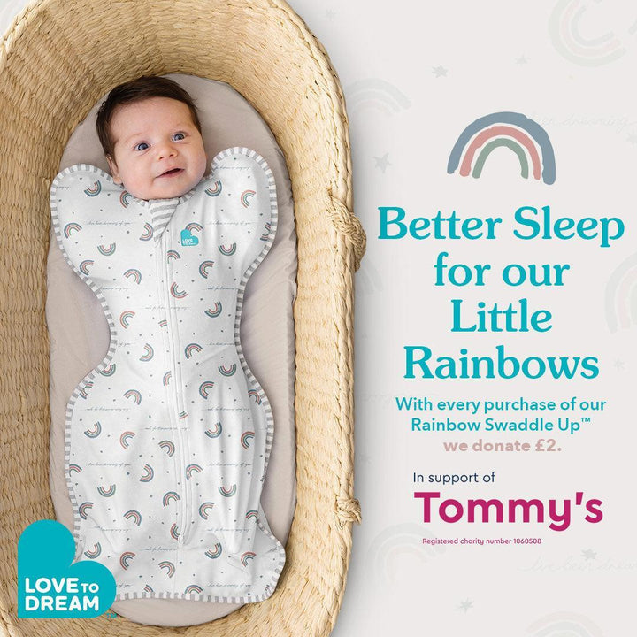 Love to Dream Swaddle Up (1.0 Tog) - Rainbow-Sleepsack Swaddles-Rainbow-S | Natural Baby Shower