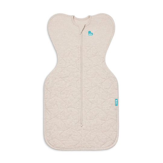 Love to Dream Swaddle Up 2.5 Tog Quilted Cotton - Oatmeal Starturn-Sleeping Bags-Oatmeal Starturn-NB | Natural Baby Shower