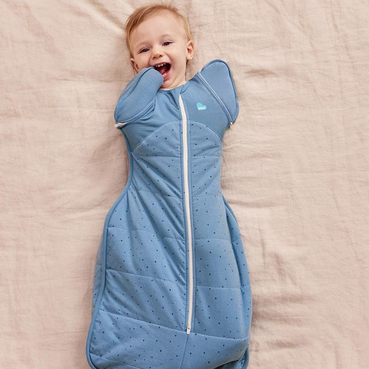 Love to Dream Swaddle Up Sleeping Bag 2.5 Tog - Storm Blue-Sleepsack Swaddles-Storm Blue-Medium | Natural Baby Shower