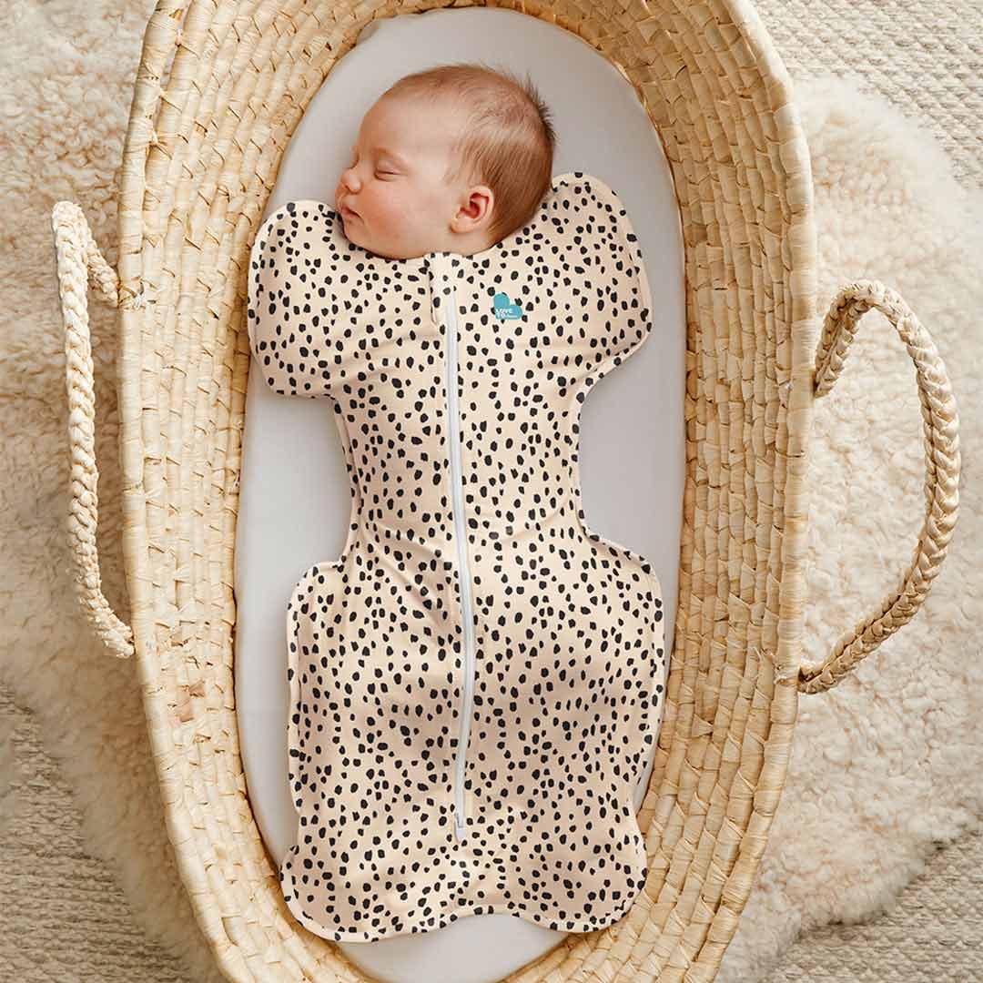 Love To Dream Swaddle Up Designer Original - 1.0 TOG - Animal Print Beige-Swaddling Wraps-Animal Print Beige-Medium | Natural Baby Shower