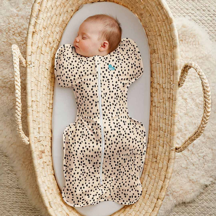 Love To Dream Swaddle Up Designer Original - 1.0 TOG - Animal Print Beige-Sleepsack Swaddles-Animal Print Beige-Medium | Natural Baby Shower