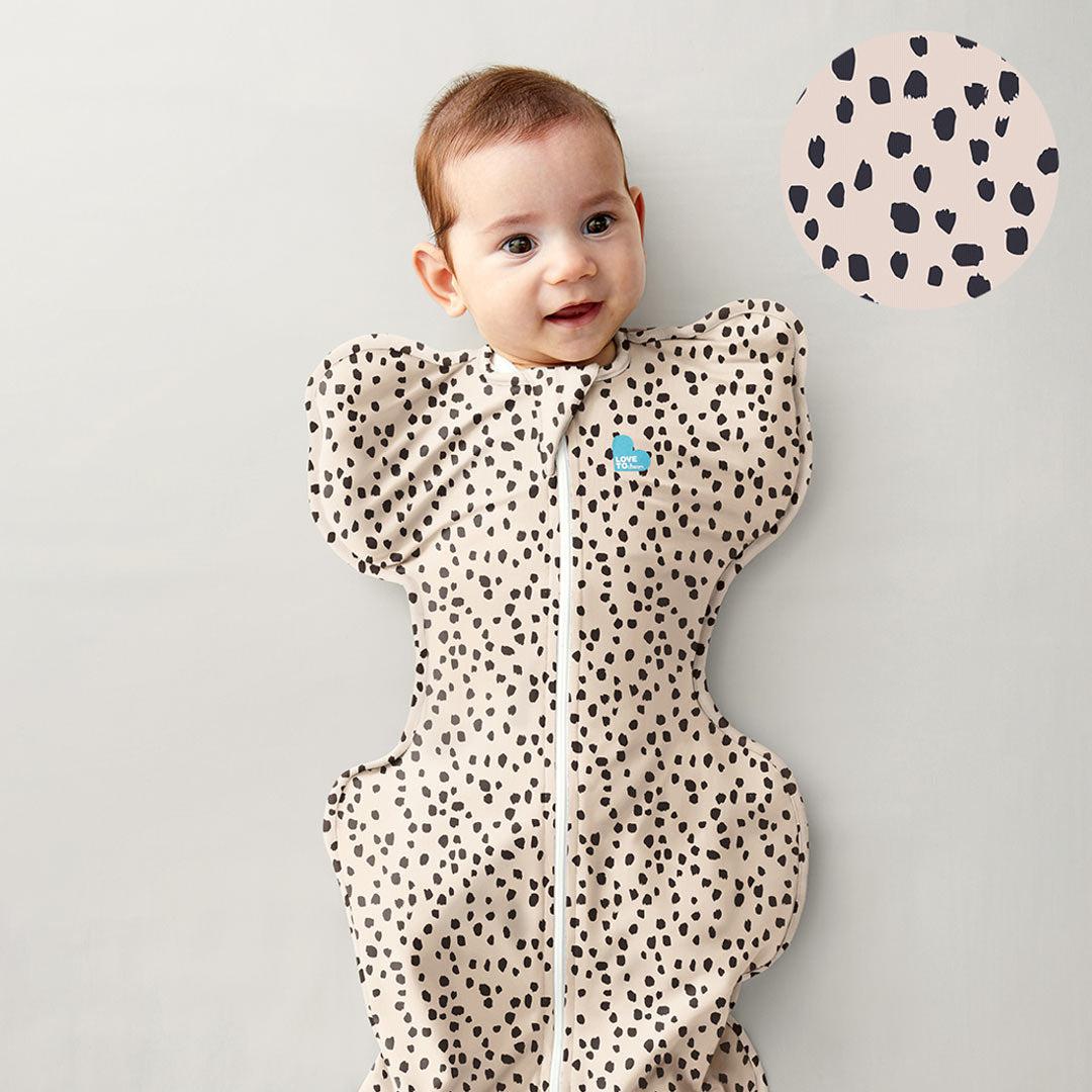 Love To Dream Swaddle Up Designer Original - 1.0 TOG - Animal Print Beige-Sleepsack Swaddles-Animal Print Beige-Medium | Natural Baby Shower