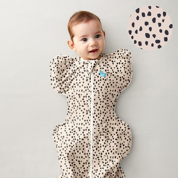 Love To Dream Swaddle Up Designer Original - 1.0 TOG - Animal Print Beige-Sleepsack Swaddles-Animal Print Beige-Medium | Natural Baby Shower