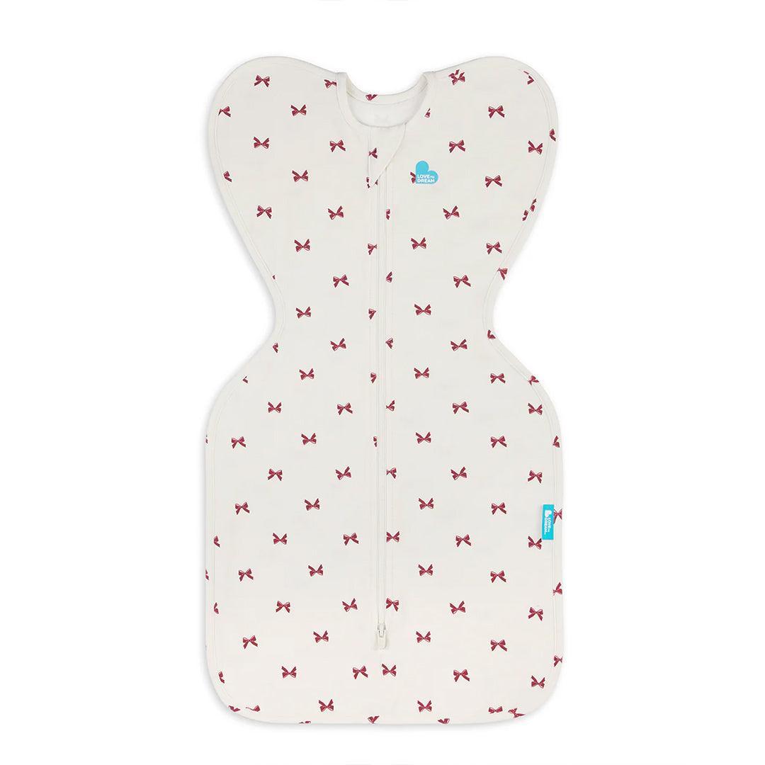 Love to Dream Swaddle Up Sleeping Bag 1.0 Tog - Bows Cream-Sleeping Bags-Bows Cream-Newborn | Natural Baby Shower
