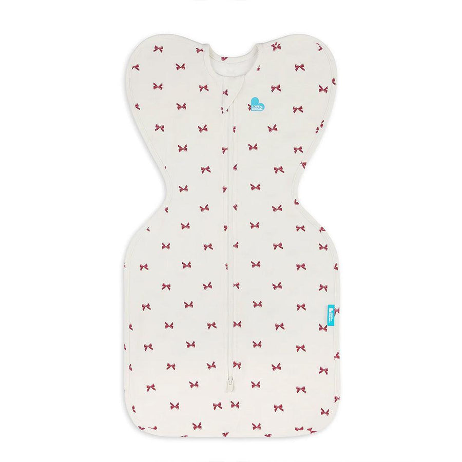 Love to Dream Swaddle Up Sleeping Bag 1.0 Tog - Bows Cream-Sleeping Bags-Bows Cream-Newborn | Natural Baby Shower