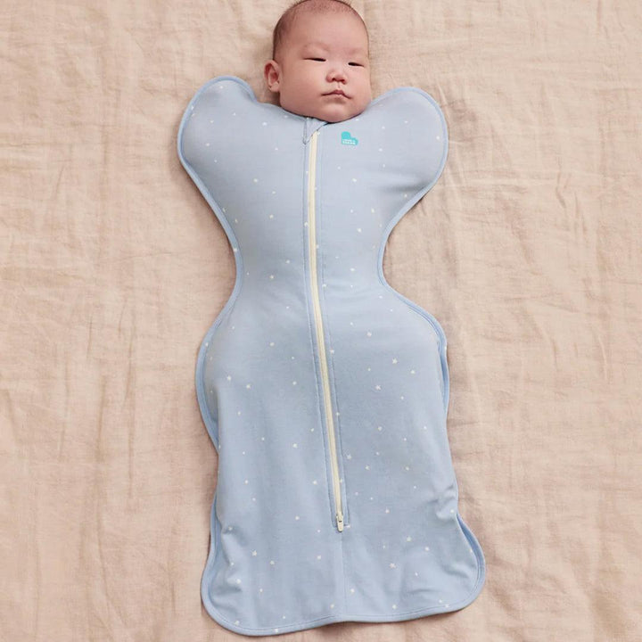 Love to Dream Swaddle Up Sleeping Bag 1.0 Tog - Twinkle Powder Blue-Sleeping Bags-Twinkle Powder Blue-Small | Natural Baby Shower