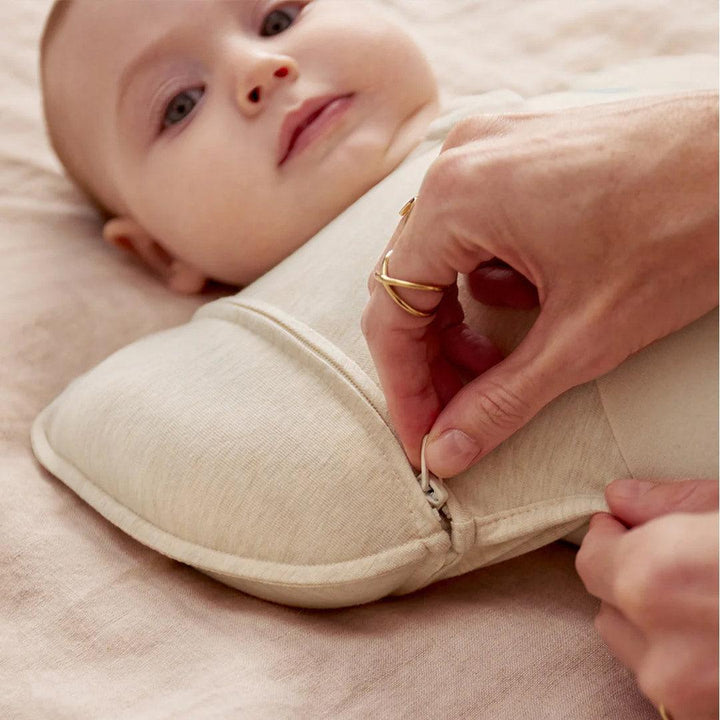 Love to Dream Swaddle Up Transition Bag (1.5 Tog) - Oatmeal-Sleeping Bags-Oatmeal-M | Natural Baby Shower