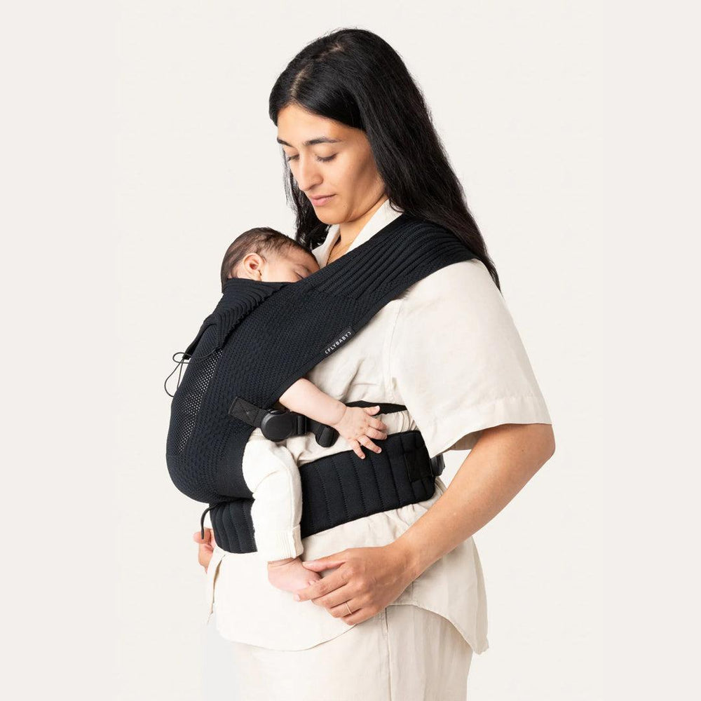 Flybaby Baby Carrier - Black-Baby Carriers-Black- | Natural Baby Shower