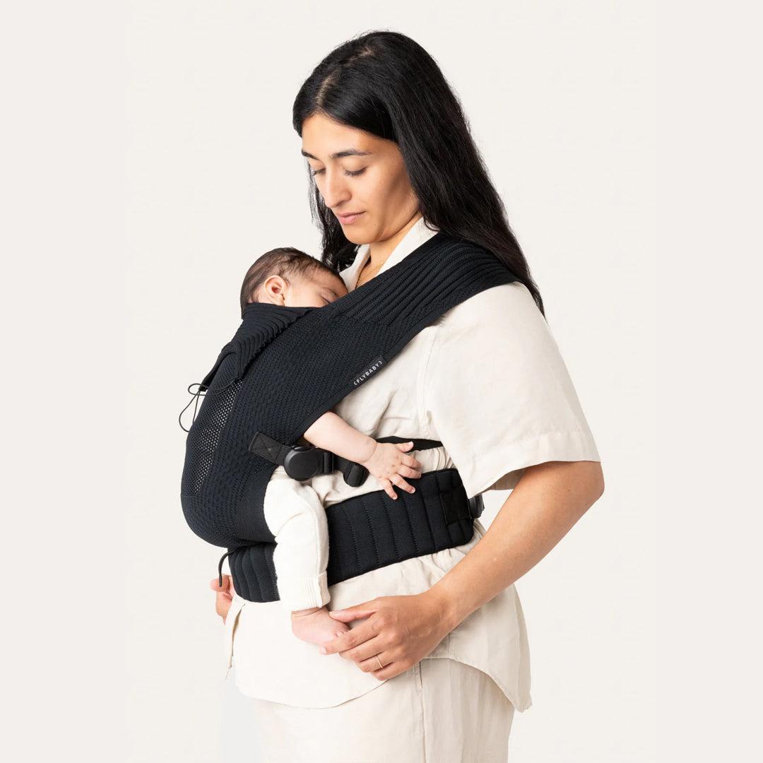 Flybaby Baby Carrier - Black-Baby Carriers-Black- | Natural Baby Shower