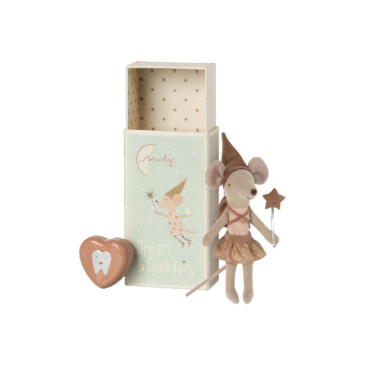Maileg Tooth Fairy Mouse In Matchbox - Rose-Dolls-Rose- | Natural Baby Shower
