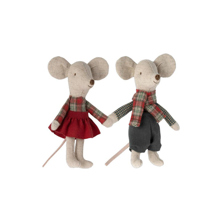 Maileg Winter Mice Twins - Little Brother And Sister-Dolls-Little Brother And Sister- | Natural Baby Shower