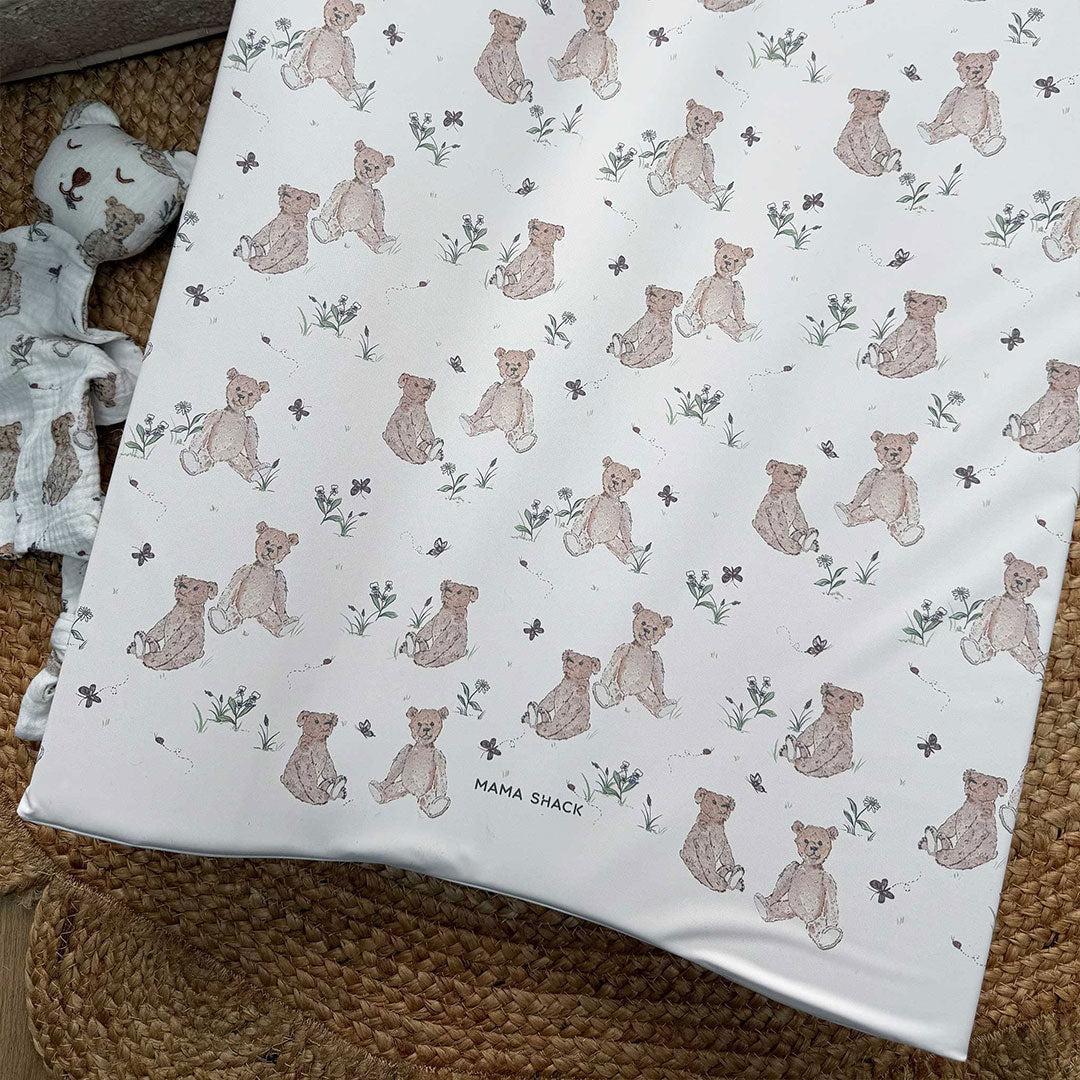 Mama Shack Anti Roll Changing Mat - Vintage Bear-Changing Mats-Vintage Bear- | Natural Baby Shower