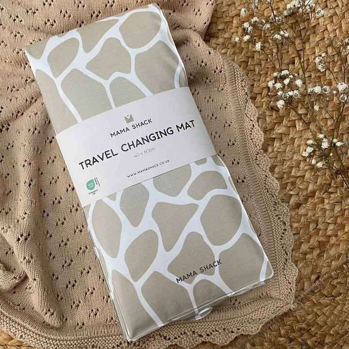 Mama Shack Foldable Travel Changing Mat - Giraffe Print-Travel Changing Mats- | Natural Baby Shower