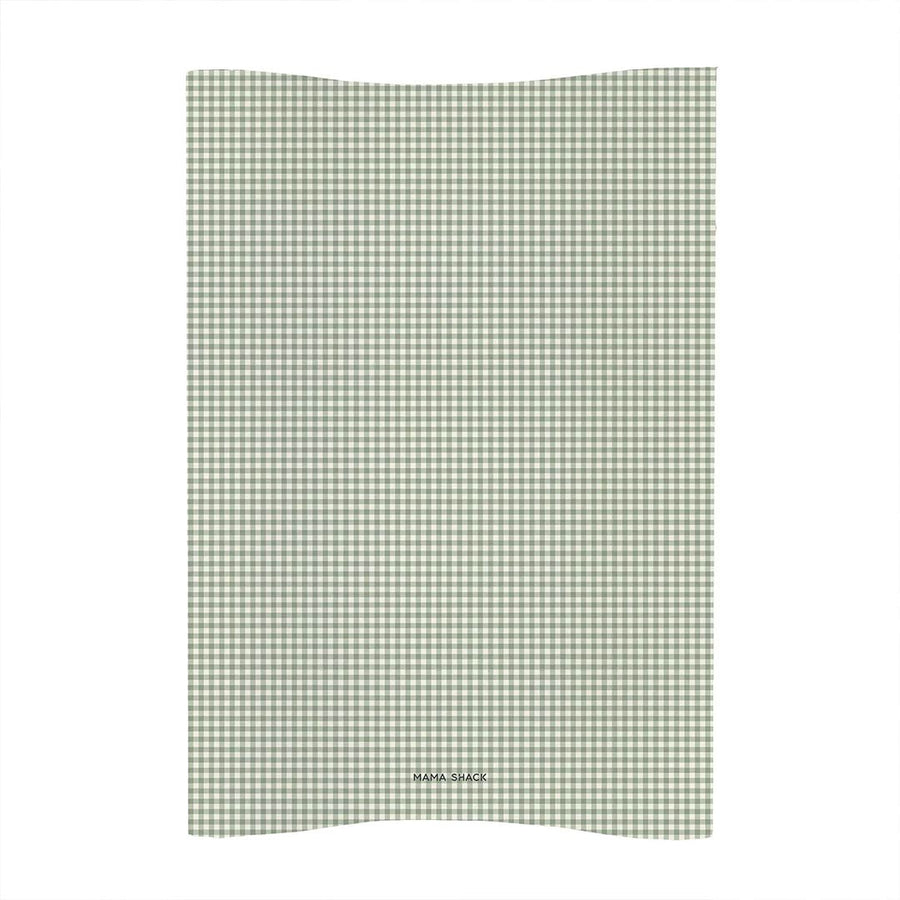Mama Shack Anti Roll Wedge Changing Mat - Sage Green Gingham-Changing Mats-Sage Green Gingham-One Size | Natural Baby Shower