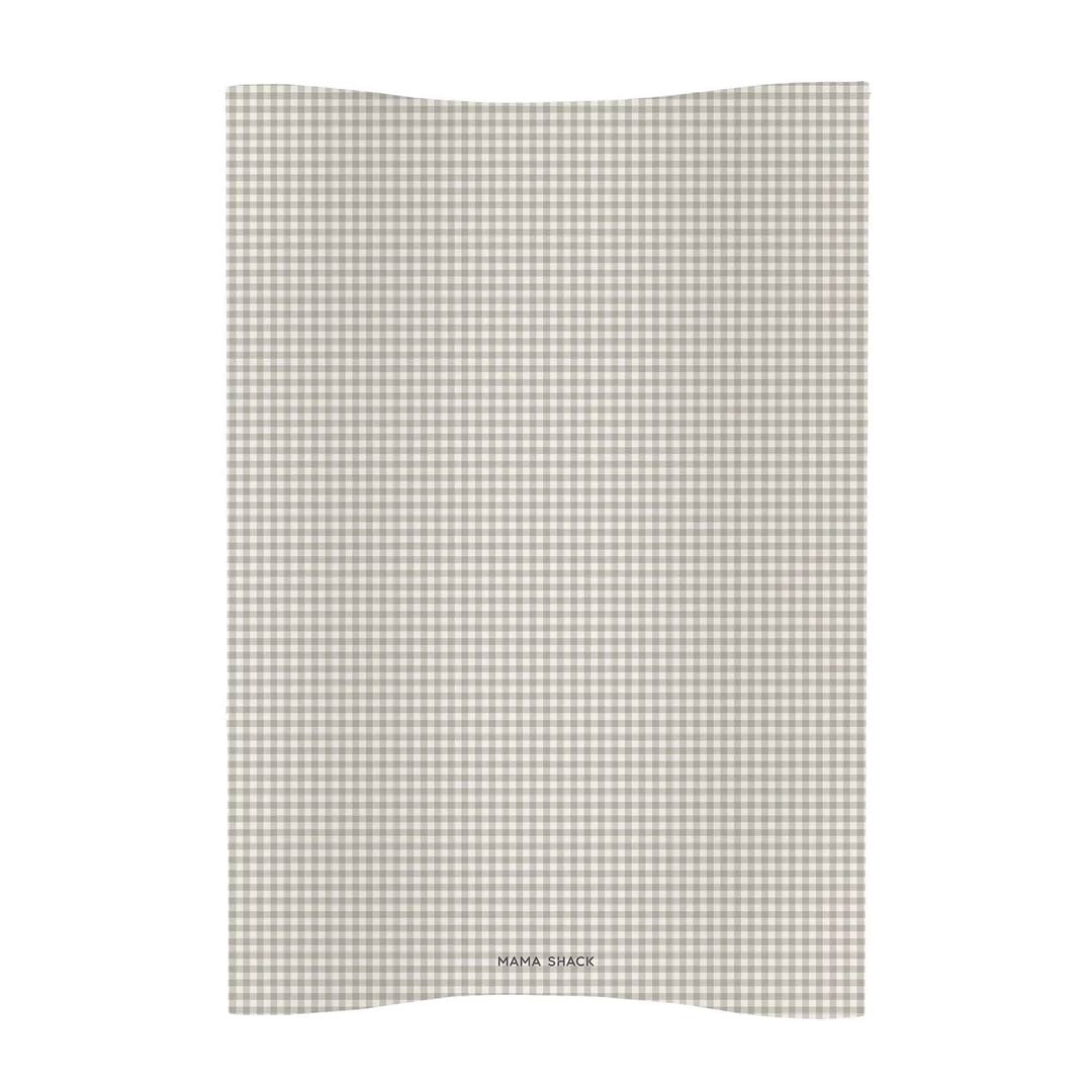 Mama Shack Anti Roll Wedge Changing Mat - Greige Gingham-Changing Mats-Greige Gingham-One Size | Natural Baby Shower