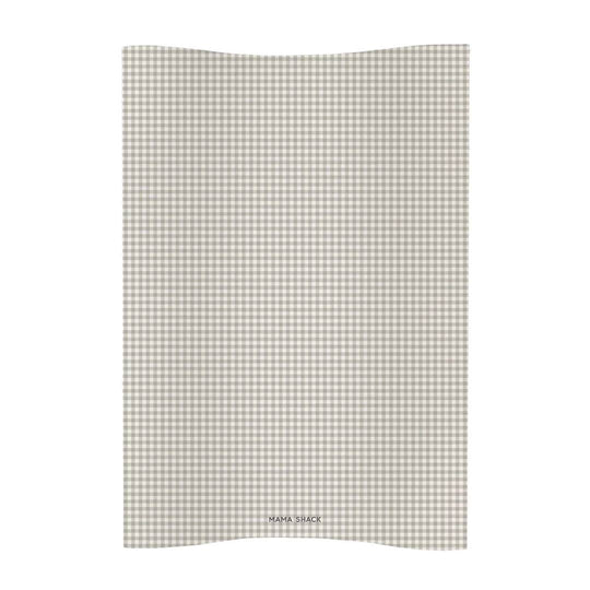 Mama Shack Anti Roll Wedge Changing Mat - Greige Gingham-Changing Mats-Greige Gingham-One Size | Natural Baby Shower