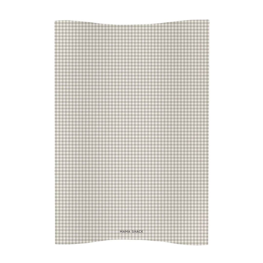 Mama Shack Anti Roll Wedge Changing Mat - Greige Gingham-Changing Mats-Greige Gingham-One Size | Natural Baby Shower