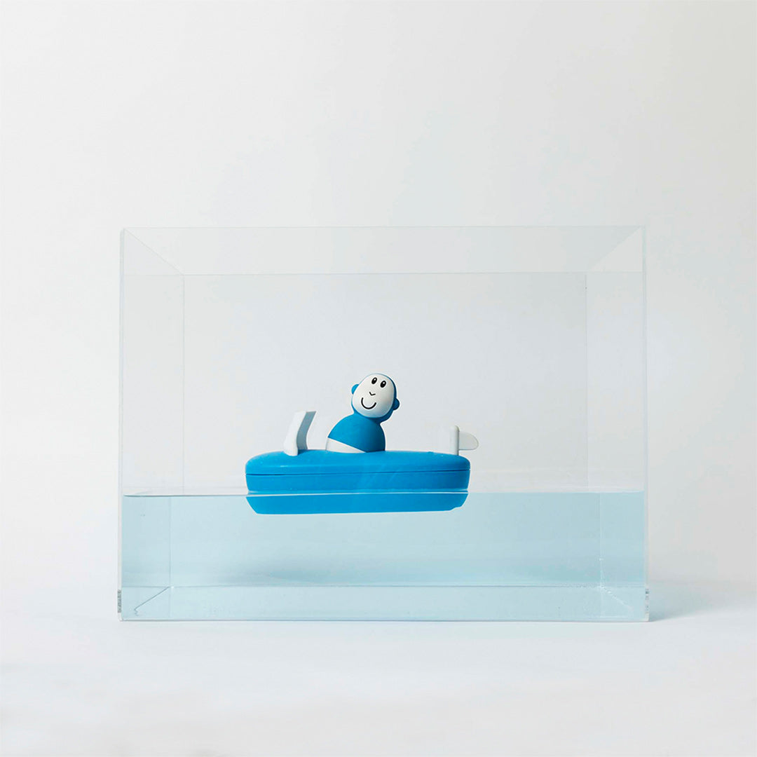 MatchStick Monkey Bathtime Boat Set - Blue