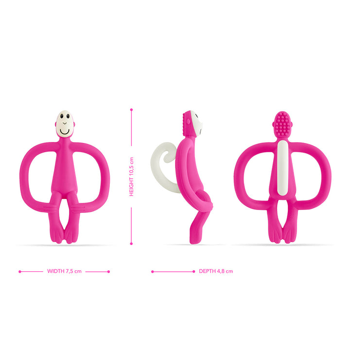 Matchstick Monkey Teether - Pink