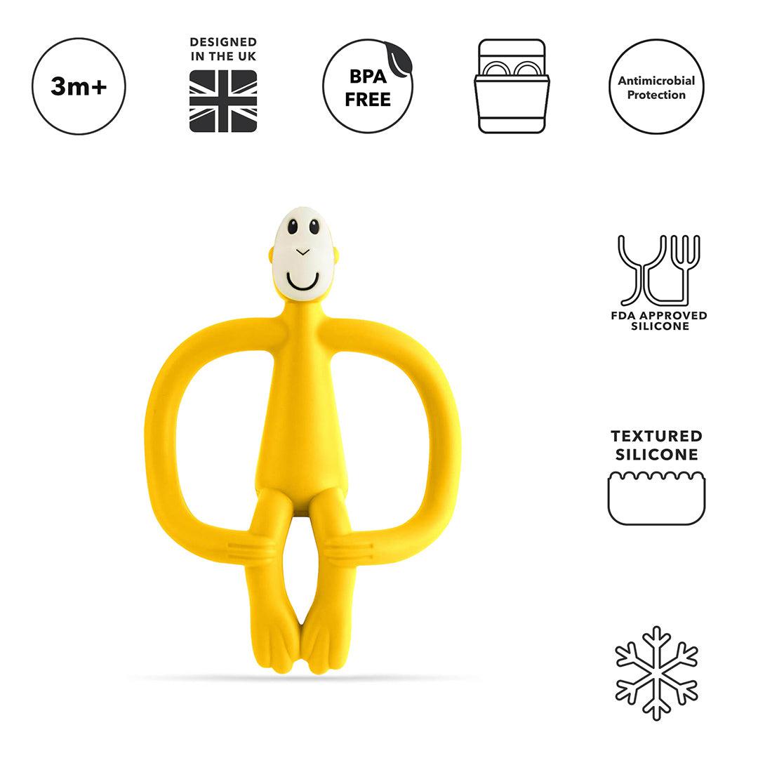 Matchstick Monkey Teether - Yellow-Teethers- | Natural Baby Shower