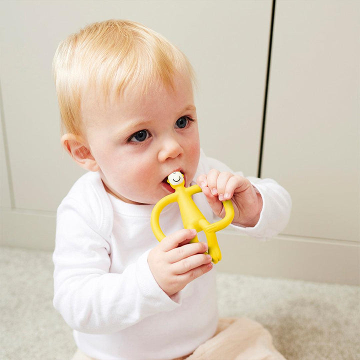 Matchstick Monkey Teether - Yellow-Teethers- | Natural Baby Shower