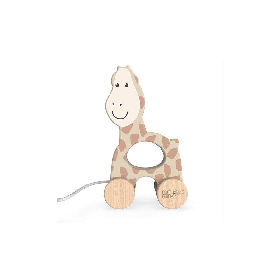 Matchstick Monkey Playtime Pull Along - Giraffe-Pull-Alongs-Giraffe- | Natural Baby Shower