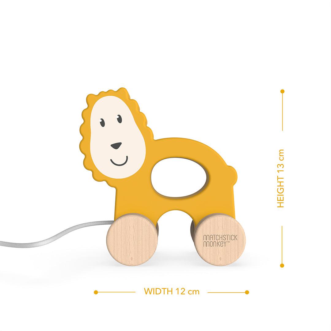 Matchstick Monkey Playtime Pull Along - Lion-Pull-Alongs-Lion- | Natural Baby Shower