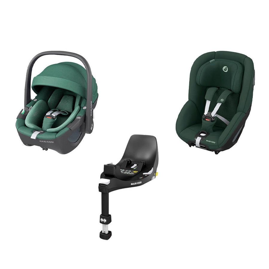 Maxi-Cosi 360 Family Kit Car Seat Bundle - Essential Green-Car Seat Bundles- | Natural Baby Shower