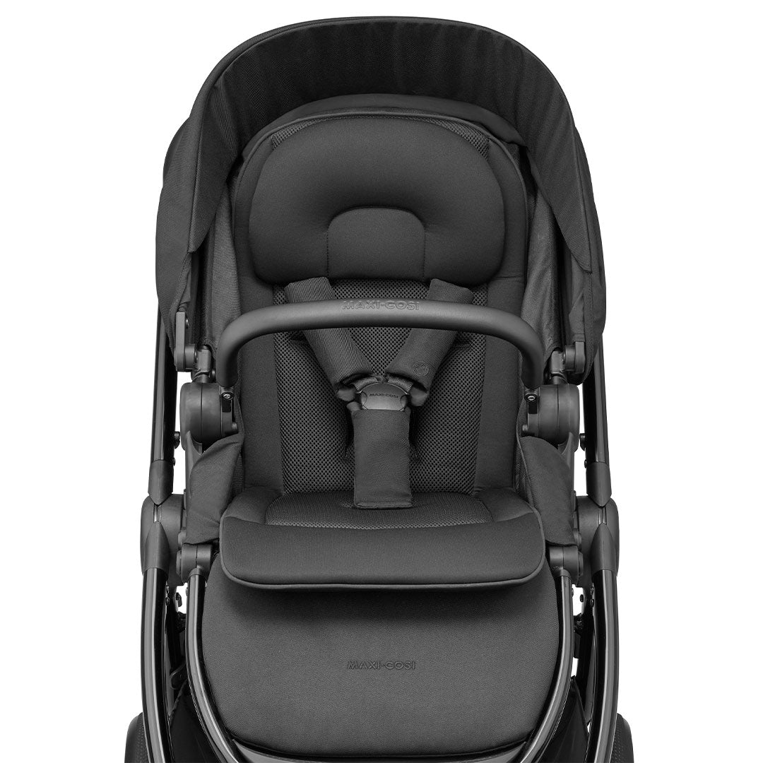 Maxi-Cosi Adorra Luxe Pebble 360 + Base Travel System - Twillic Black-Travel Systems- | Natural Baby Shower