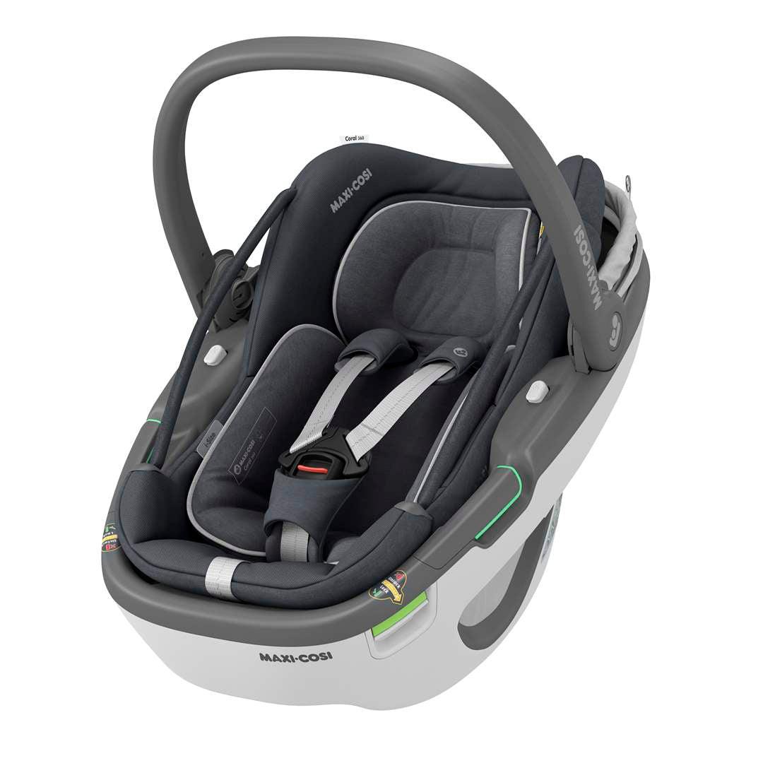 Maxi-Cosi Coral 360 i-Size Car Seat - Essential Graphite (2021)-Car Seats- | Natural Baby Shower