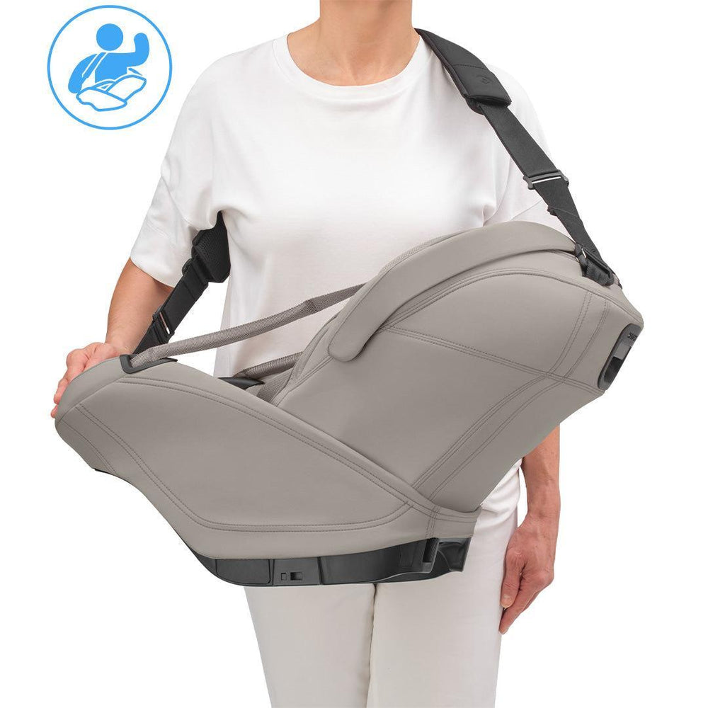 Maxi-Cosi Coral Slide Pro Carry Strap - Black-Car Seat Transport Bags-Black-One Size | Natural Baby Shower