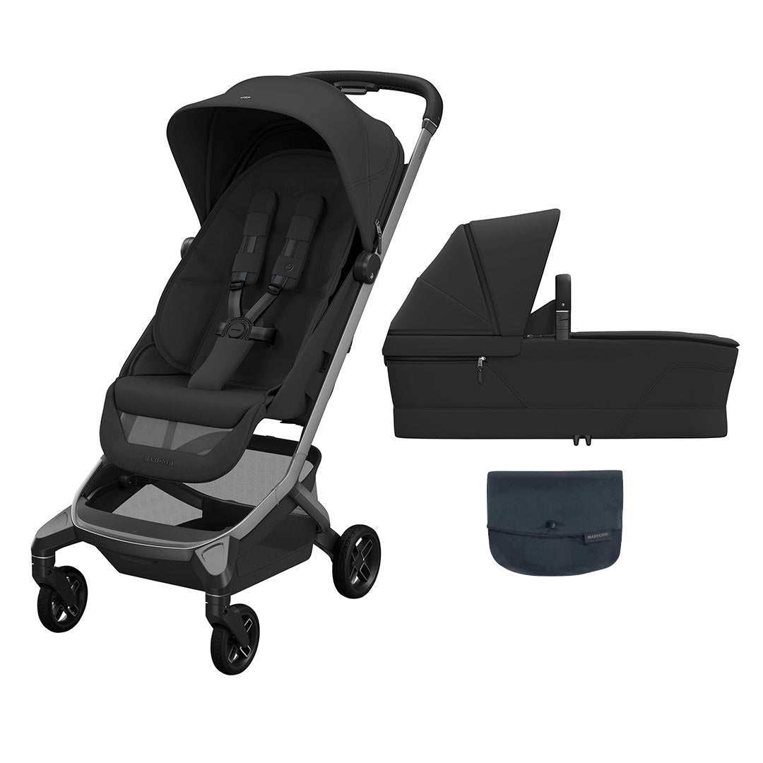 Maxi-Cosi Fame Cabin Stroller & Carrycot Bundle - Onyx Black