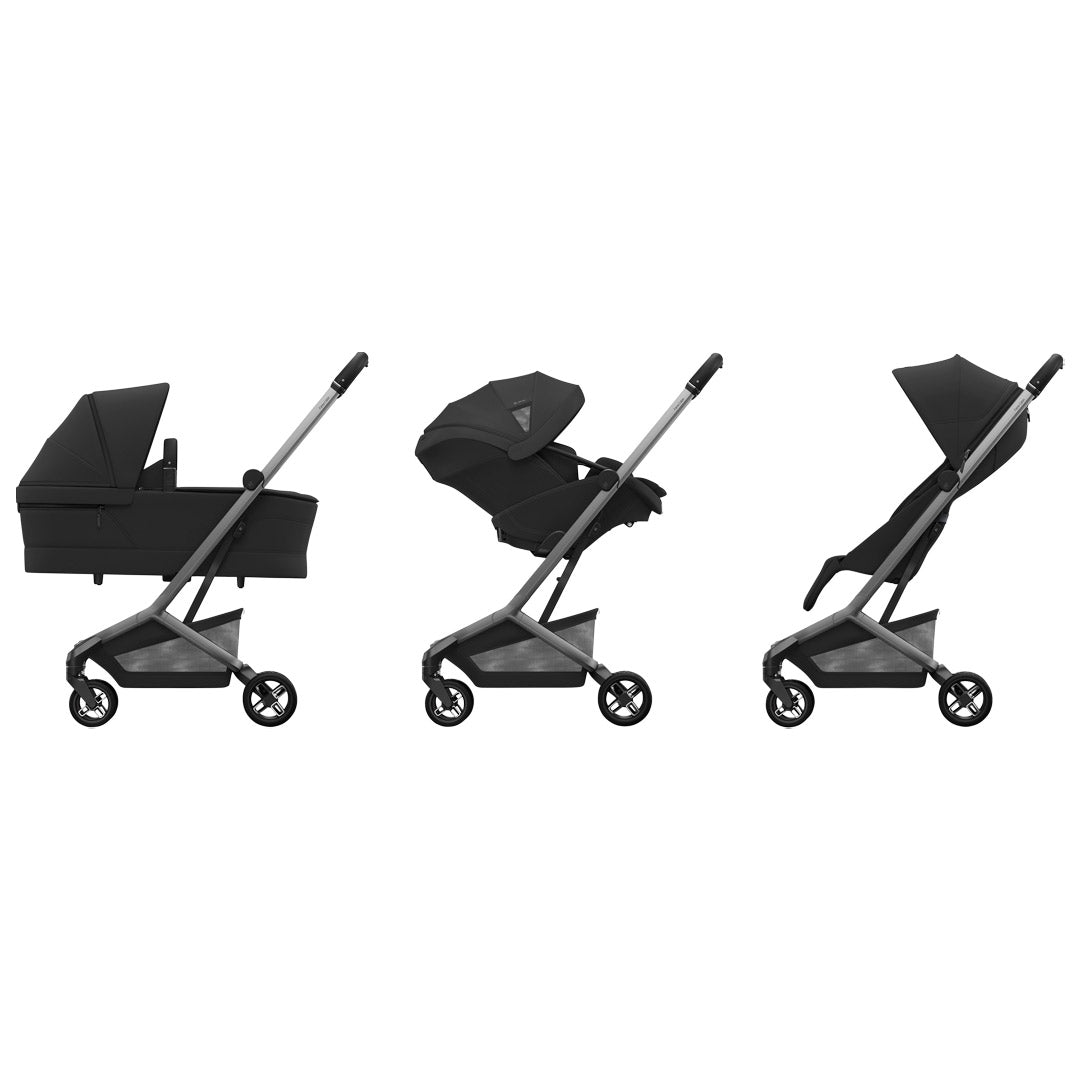 Maxi-Cosi Fame Cabin Stroller - Onyx Black-Strollers-Onyx Black-Without Cabin Cot | Natural Baby Shower