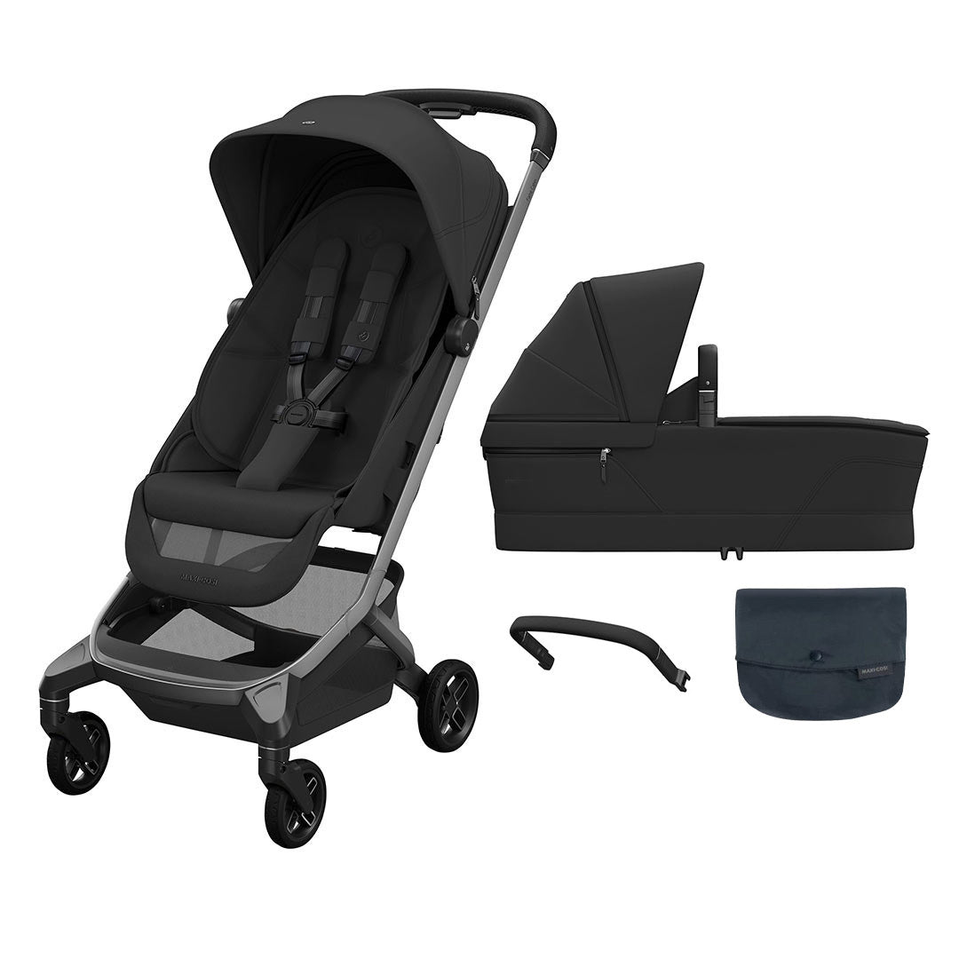 Maxi-Cosi Fame Cabin Stroller & Carrycot Bundle - Onyx Black