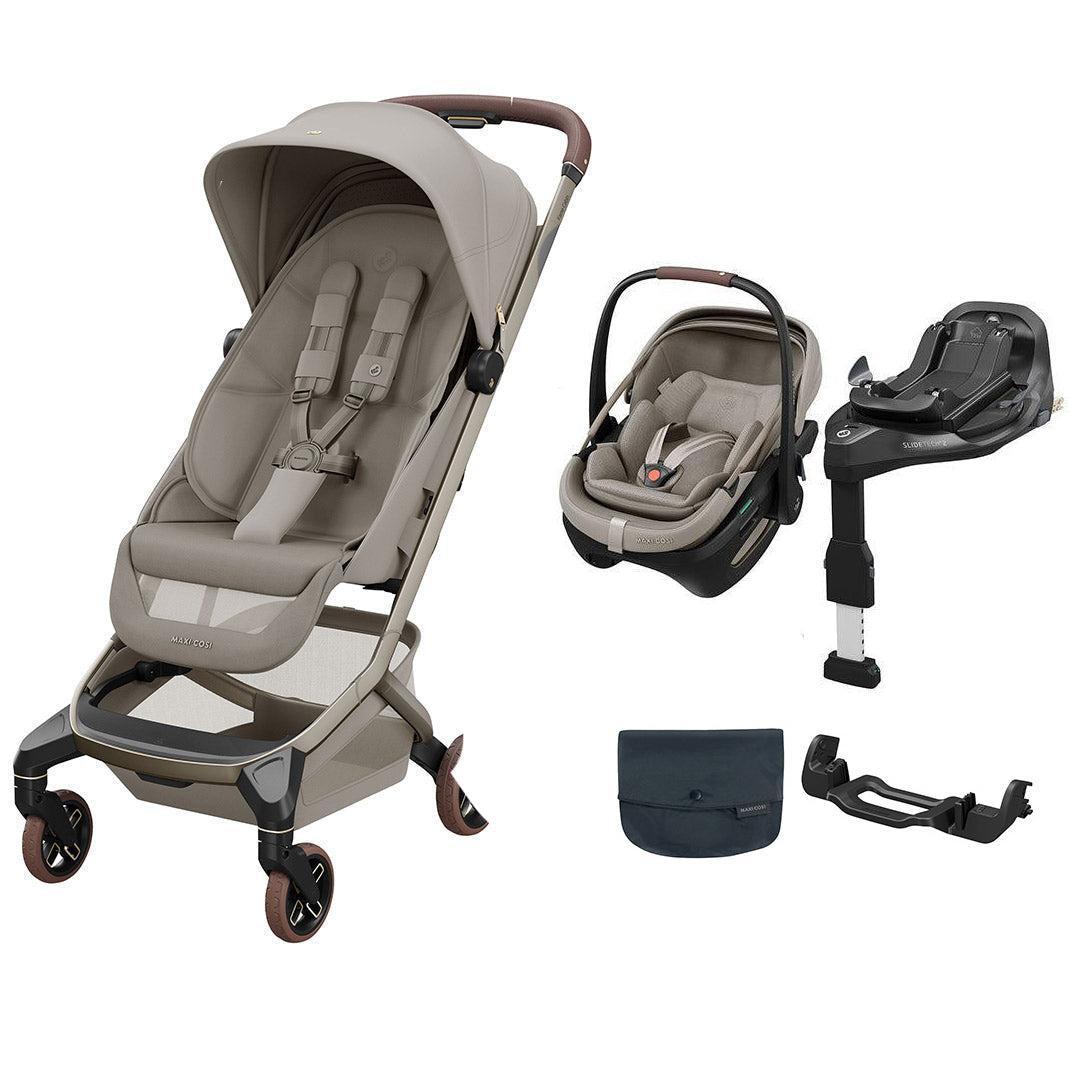 Maxi-Cosi Fame Cabin Stroller Zero G Travel System - Sapphire Sand-Travel Systems-No Carrycot- | Natural Baby Shower