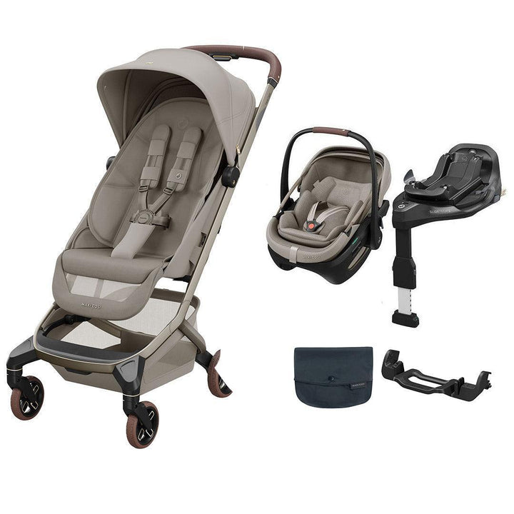 Maxi-Cosi Fame Cabin Stroller Zero G Travel System - Sapphire Sand-Travel Systems-No Carrycot- | Natural Baby Shower