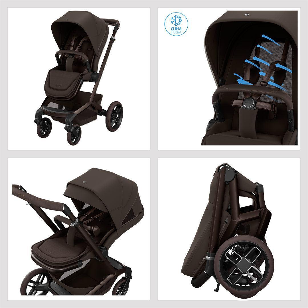 Maxi-Cosi Fame Pushchair - Espresso Brown-Strollers- | Natural Baby Shower