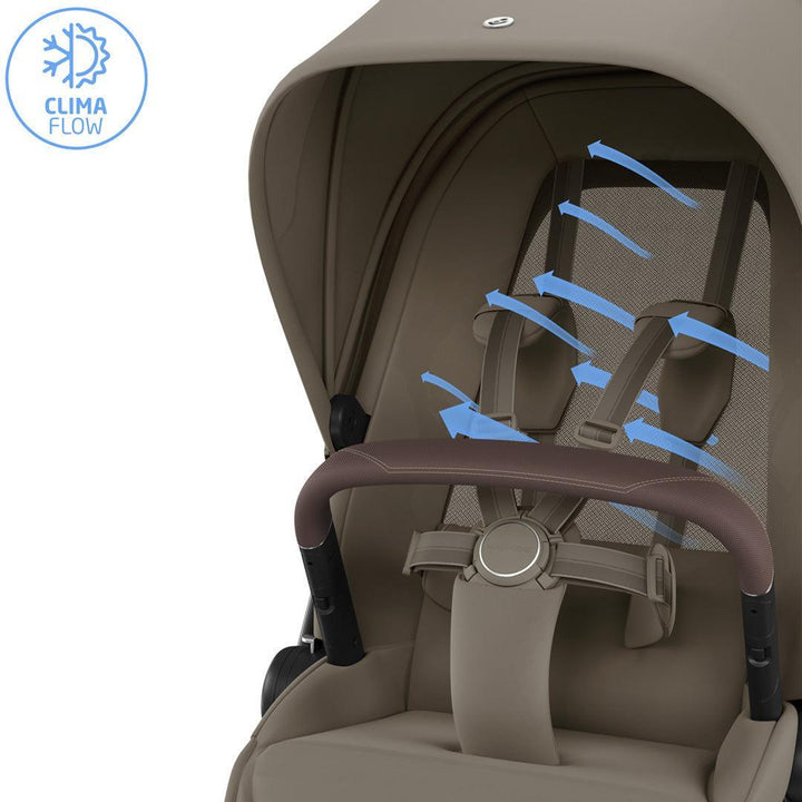 Maxi-Cosi Fame 8 Piece Ultimate Travel System with Coral Slide Pro-Travel Systems-Oak Truffle- | Natural Baby Shower