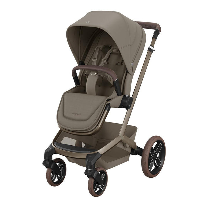 Maxi-Cosi Fame 8 Piece Ultimate Travel System with Coral Slide Pro-Travel Systems-Oak Truffle- | Natural Baby Shower