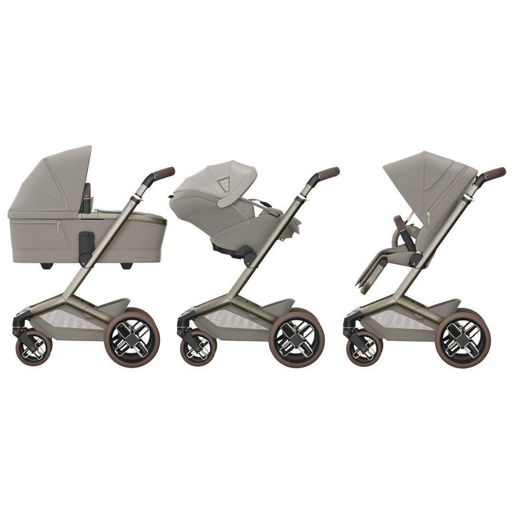 Maxi-Cosi Fame 8 Piece Premium Travel System with Pebble Slide Pro-Travel Systems-Sapphire Sand- | Natural Baby Shower