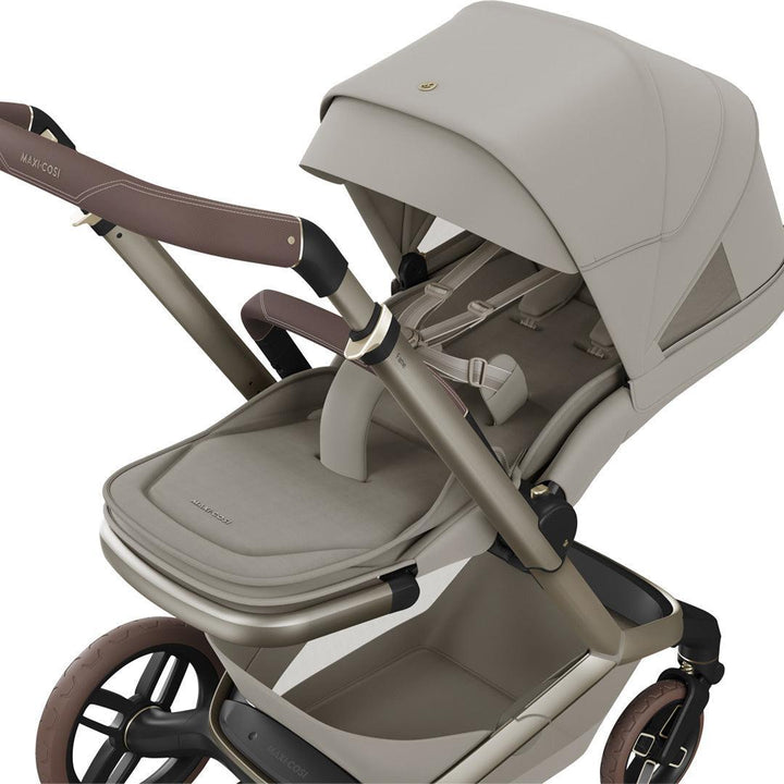 Maxi-Cosi Fame 8 Piece Premium Travel System with Pebble Slide Pro-Travel Systems-Sapphire Sand- | Natural Baby Shower