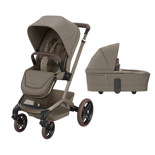 Maxi-Cosi Fame Pushchair & Carrycot - Oak Truffle-Stroller Bundles-Oak Truffle- | Natural Baby Shower