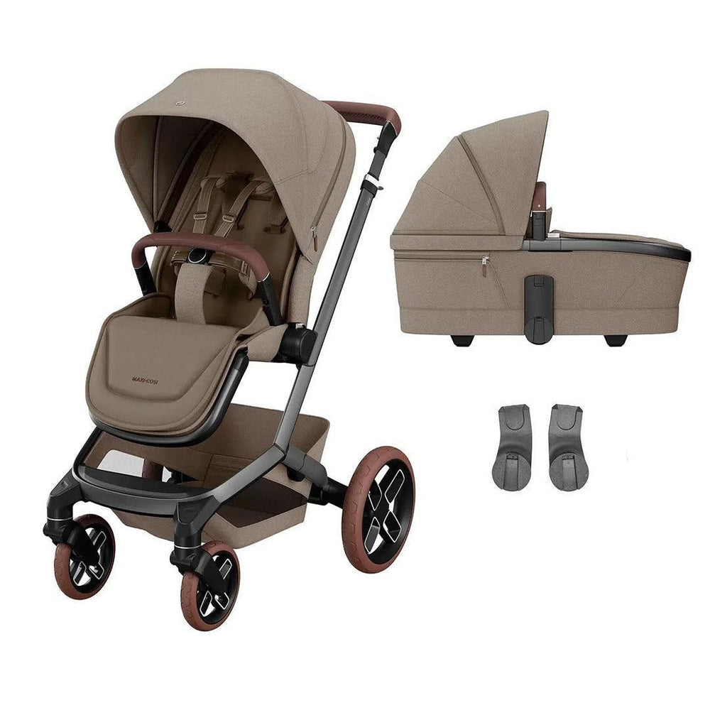 Maxi-Cosi Fame Pushchair - Twillic Truffle-Strollers-Twillic Truffle-Black | Natural Baby Shower