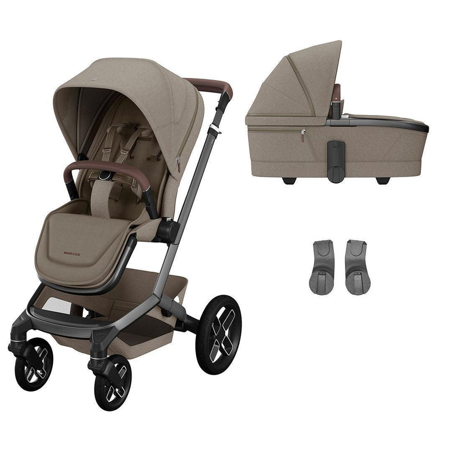 Maxi-Cosi Fame Pushchair - Twillic Truffle-Strollers-Twillic Truffle-Black | Natural Baby Shower