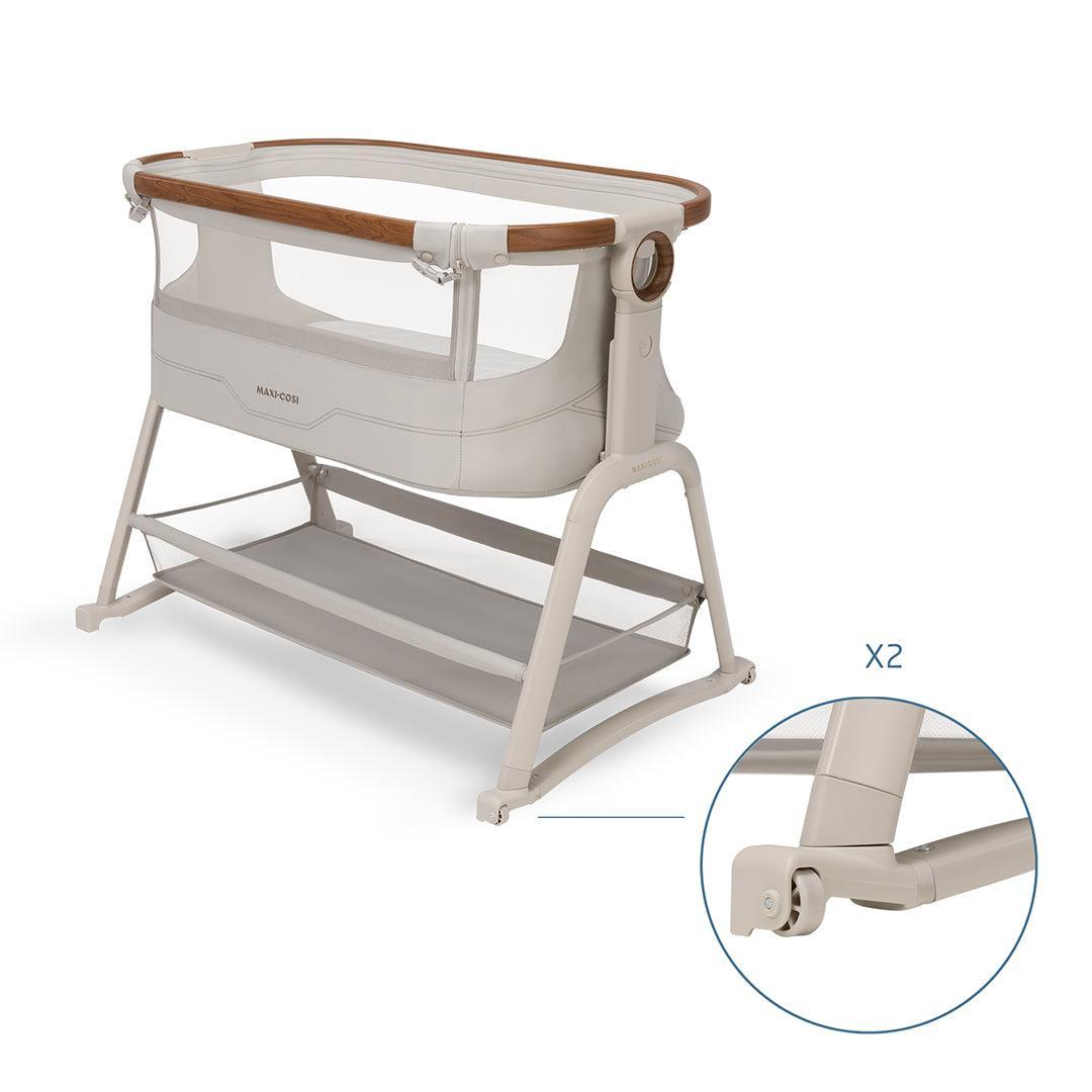 Maxi-Cosi Iora Plus Bedside Crib - Elegance Beige-Bedside Cribs-Elegance Beige- | Natural Baby Shower