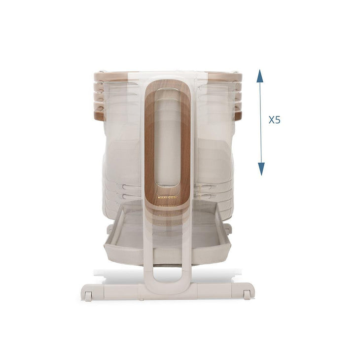 Maxi-Cosi Iora Pro Bedside Crib - Elegance Beige-Bedside Cribs-Elegance Beige- | Natural Baby Shower