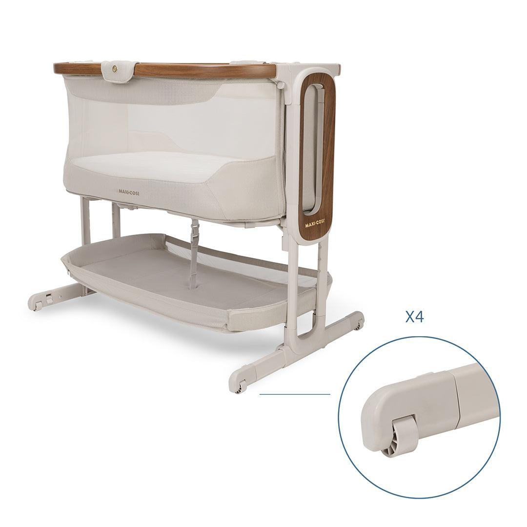Maxi-Cosi Iora Pro Bedside Crib - Elegance Beige-Bedside Cribs-Elegance Beige- | Natural Baby Shower