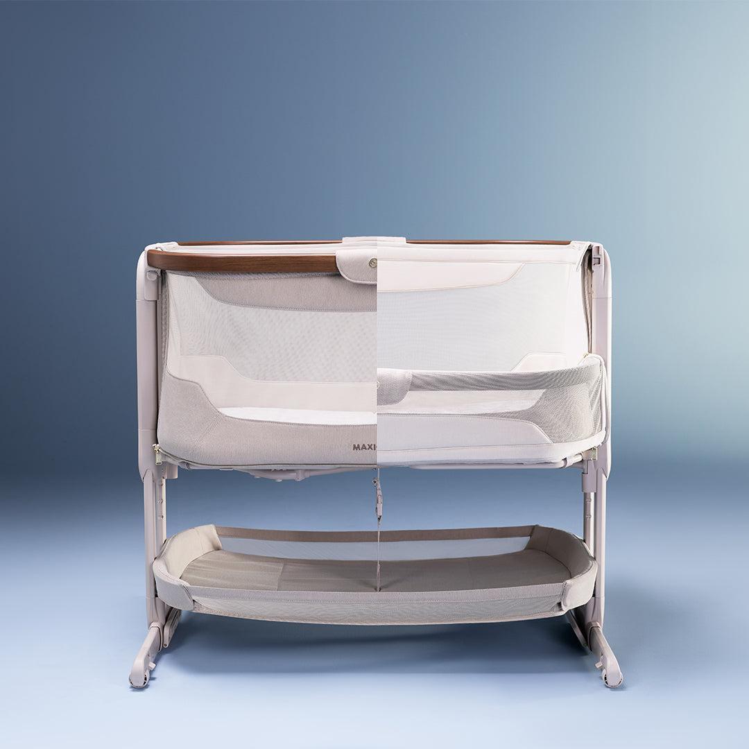 Maxi-Cosi Iora Pro Bedside Crib - Elegance Beige-Bedside Cribs-Elegance Beige- | Natural Baby Shower
